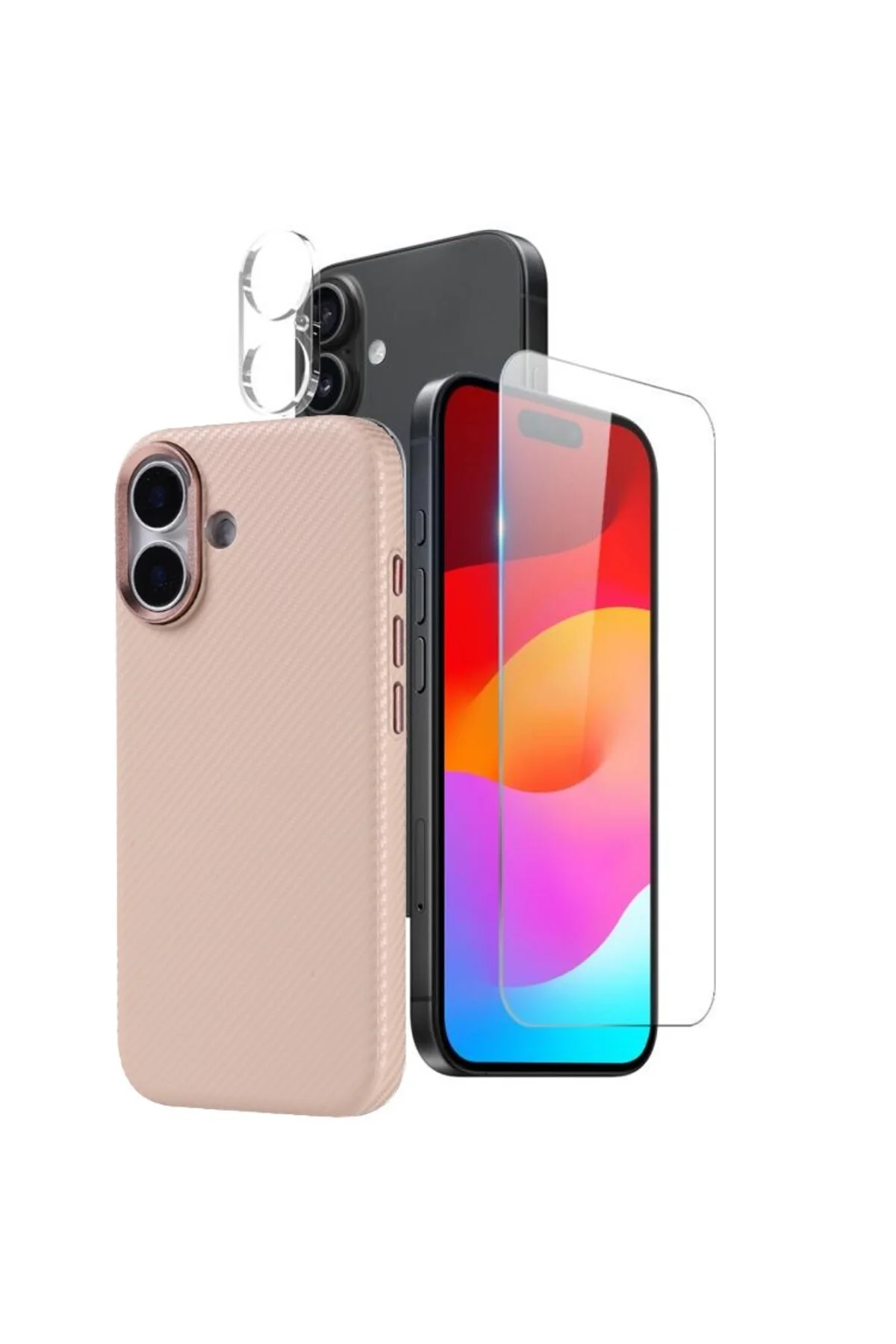 iphone 17 case next multi 3 piece carbon set case screen protector camera protector iphone 17 case next multi 3 piece carbon set case screen protector camera protector
