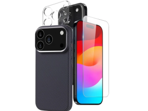 iphone 17 pro case next multi 3 piece carbon set case screen protector camera protector