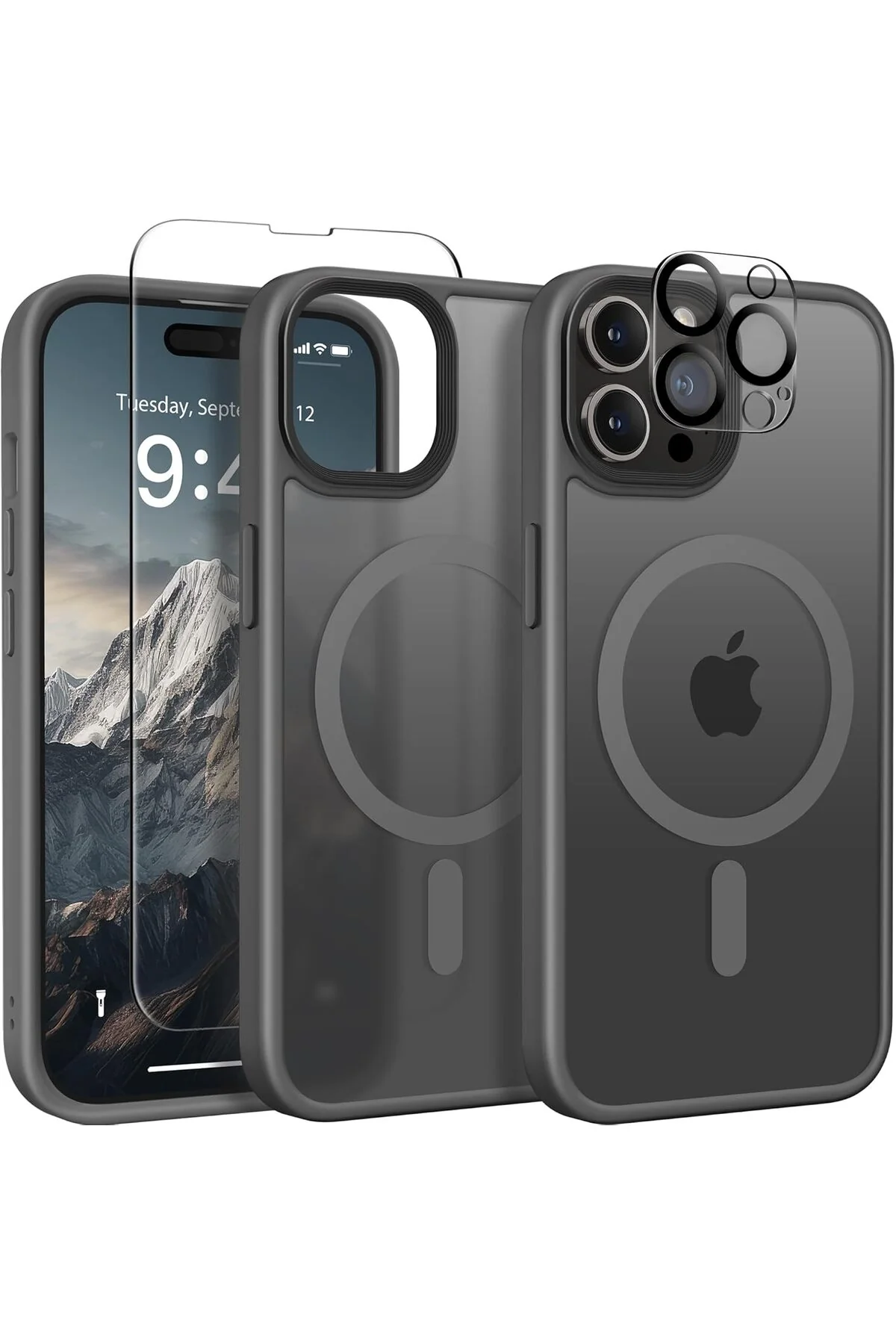 iphone 16 pro max case sio magsafe matte case 3 piece combination iphone 16 pro max case sio magsafe matte case 3 piece combination