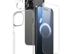 iphone 16 pro case 3 in 1 combination transparent tpu set case