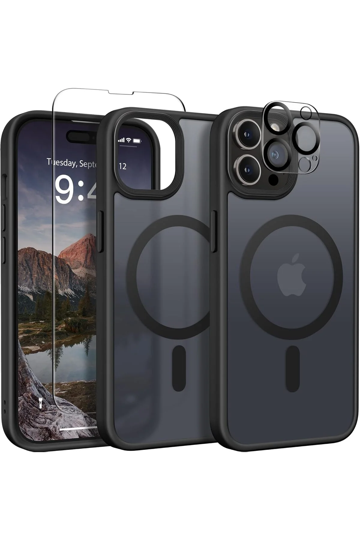 iphone 16 pro max case sio magsafe matte case 3 piece combination iphone 16 pro max case sio magsafe matte case 3 piece combination