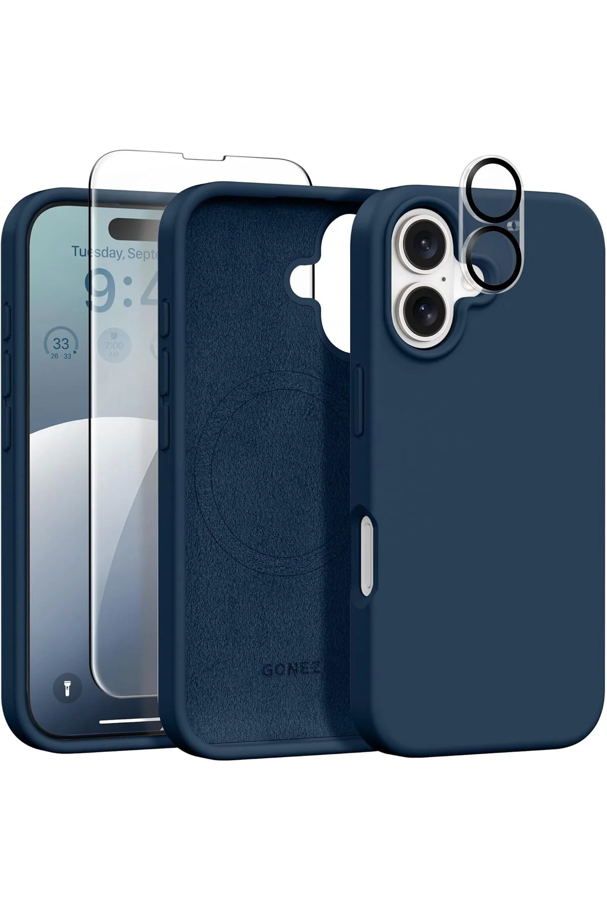 iphone 16 plus case set with kiwi magsafe feature (3 in 1 combination cases) iphone 16 plus case set with kiwi magsafe feature (3 in 1 combination cases)